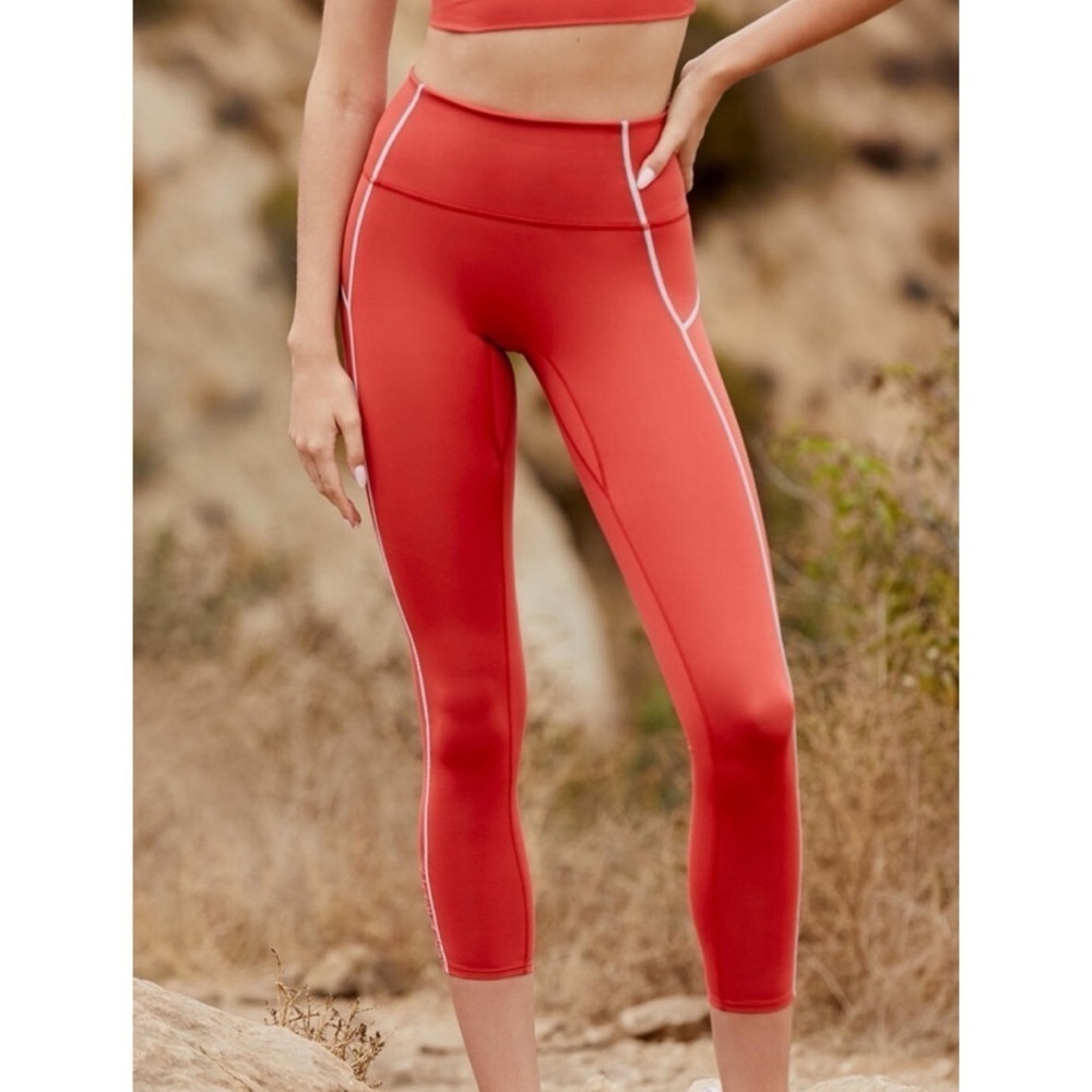 Free People Movement You’re a Peach Leggings Red